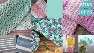 77 Free Chunky Crochet Blanket Patterns Super Bulky Bernat Blanket Yarn Projects Ideas [upl. by Asirap]