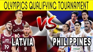 LIVE GILAS PILIPINAS vs LATVIA Olympics Qualifying Tournament Simulation [upl. by Annagroeg740]