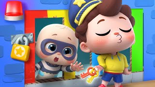 Little Police Chases Thief  Policeman Neo  Police Car  Kids Songs  Learn Colors  BabyBus [upl. by Yralam]