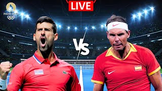 LIVE🔴 Novak Djokovic vs Rafael Nadal  Olympic Tournament Men Singles [upl. by Canty]