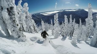 Mikkel Bang Rides Craig Kellys Board  Baldface Lodge  GoPro [upl. by Gnouv]