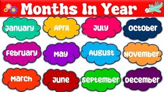 Learn Months Name Month Name in a year Month Name in English January February [upl. by Arrakat]