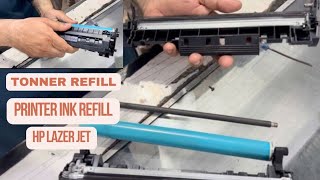 Toner Refilling of HP Lazer jet M111w printerink printerinkrefill [upl. by Ainafetse680]