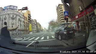 BMW Fleeing From Police Loses Control and Crashes  ViralHog [upl. by Booze]