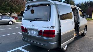 1999 Toyota Granvia  Grand Hiace van 4WD V6 gas best trim with two sliding doors [upl. by Bendicty]