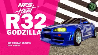 FINALLY the R32 Godzilla Builds  NFS Heat 1993 Nissan Skyline GTR Build Guide [upl. by Anial630]