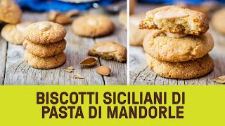 Biscotti siciliani di pasta di mandorle senza burro senza uova e con aquafaba [upl. by Fulbert]