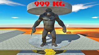 HIDRAULIC PRESS 999 KG VS ALL UNIT ARBS  Animal Revolt Battle Simulator [upl. by Mehetabel]