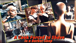 Haircut Stories  A Cook Forced to Shave My Head for in a Barber Shop  headshave buzz cut bald [upl. by Kenleigh311]