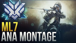 ML7  RANK 1 WORLD ANA GOD  Overwatch Montage [upl. by Lucilia]