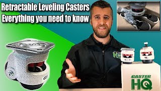 Retractable Leveling Casters  Full Tutorial Video [upl. by Eilhsa444]