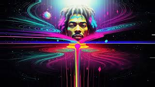 Jimi Hendrix All Along the Watchtower AI Music Video Visualiser 4K Lyrics [upl. by Powell]