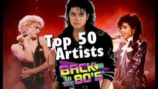 Top 50 Artists of the 80s [upl. by Yenahs]