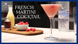 How to Make a French Martini Cocktail  Grey Goose Vodka [upl. by Alimaj25]