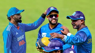 INDIA VS SRI LANKA HIGHLIGHTS  VIRAT KOHLI GIFTED JERCY TO KUSAL MENDIS [upl. by Yendirb525]