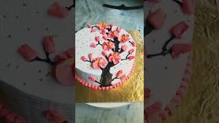 Flower cake design new chocolate flavor cakeBirthday cake design 😋 [upl. by Eladnor]