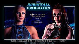 Kamille vs KiLynn King NWA Womens Title CCW Industrial Evolution 121121 Full Match [upl. by Wolf]