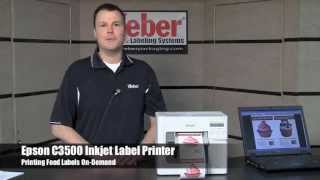 Epson C3500 Food Label Printer [upl. by Aivlis]