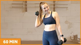 MetCon Workout  60 Minute Full Body Workout  No Repeat [upl. by Atalante]