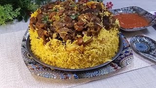 popular arabic meat and rice recipe  maqboola dish  kitchen with farwa [upl. by Sitoeht]