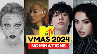 MTV VMAS 2024 NOMINATIONSNOMINACIONES [upl. by Ilyk]