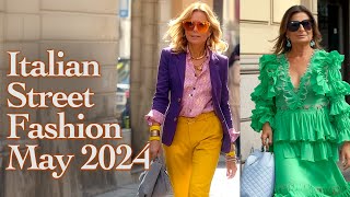 Beautiful Italian Street Style May 2024 Top Fashion Outfits from the Worlds Fashion Capital [upl. by Peterus]