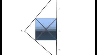 Find the area of the square inside the triangle Solution Hint Video [upl. by Laris]