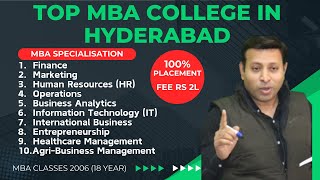 TOP MBA COLLEGE IN HYDERABAD  BEST MBA COLLEGE IN HYDERABAD 2025  ADMISSION  FEE [upl. by Socin]