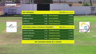 CSA Div 2 Womens Week  Mpumalanga Rhinos Women VS Kei Women [upl. by Adlare856]