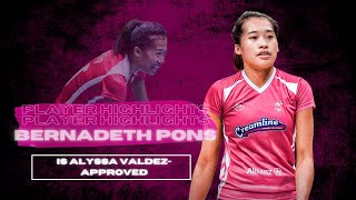 BERNADETH PONS is Alyssa ValdezApproved  Player Highlights Bernadeth Pons [upl. by Tavy]