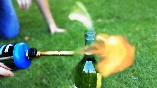 Open Bottle of Wine with a Torch Science Experiment [upl. by Ribble]