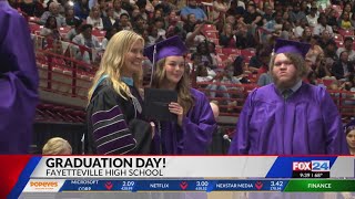 Fayetteville High School holds graduation ceremony [upl. by Wasserman]