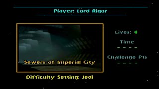 N64 Star Wars Shadows of the Empire  Level VIII Jedi Difficulty  Sewers of Imperial City [upl. by Akkahs]