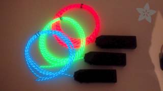 Flowing Effect EL Wire  3 colors [upl. by Kopp472]