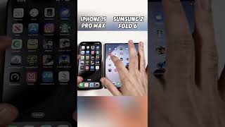 iPhone 15 Pro Max vs Galaxy Z Fold 6 – INSANE Speed Test 💥 Who Wins the Crown 👑shortsviralvideo [upl. by Suirtemed]