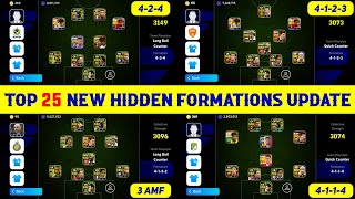 Top 25 Hidden Formations Update In eFootball 2024 Mobile  424 Formation Available 🤔 [upl. by Tad]