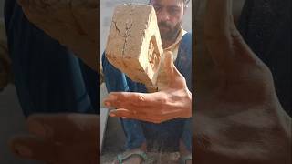 Amazing brick cutting idea construction brick shorts [upl. by Poole]