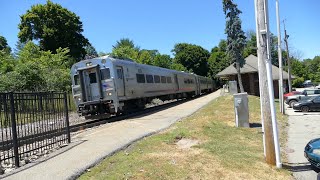 NJ Transit amp CampD Freight Train in Netcong NJ [upl. by Jadda]