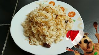 ¿Cómo preparar Arroz Árabe Casero  Receta Navideña  Paso a Paso  Fácil y Rápido [upl. by Atilrak]