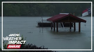 Officials warn residents near Lake Lure in NC to evacuate in wake of Helene [upl. by Onyx]