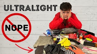 Ultralight Backpack  Look at the gear I have to remove [upl. by Picker]