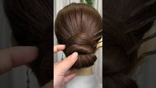 Stylish bun style with fashion clip🤩 stylish bun hairstyles fashion viralvideo shorts [upl. by Sarchet]