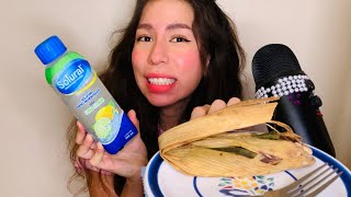 ASMR comiendo tamales 🫔  platicando [upl. by Semaj]