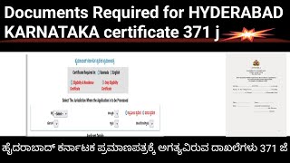 Documents Required for Hyderabad Karnataka Region Certificate [upl. by Farika]