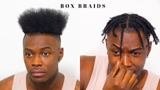 Mens Box Braids for Short Hair  High Top Hairstyle [upl. by Eilama]