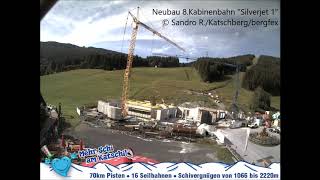 Timelapse Neubau quotSilverjet 1quot Seilbahn Katschberg [upl. by Mina109]