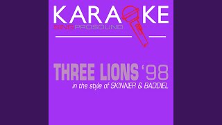 Three Lions 98 In the Style of Skinner amp Baddiel Karaoke with Background Vocal [upl. by Layol]