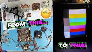 I almost BOTCHED it 😬 K4600 arcade monitor cap kit amp maintenance 🐸 Sega Frogger restoration part 4 [upl. by Alrick806]