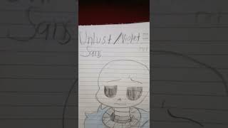 Unlust Sans Violet poor guy getting shipped with Dust who hes scared of [upl. by Ozne144]