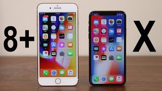 iPhone X vs iPhone 8 Plus Full Comparison [upl. by Akeryt]